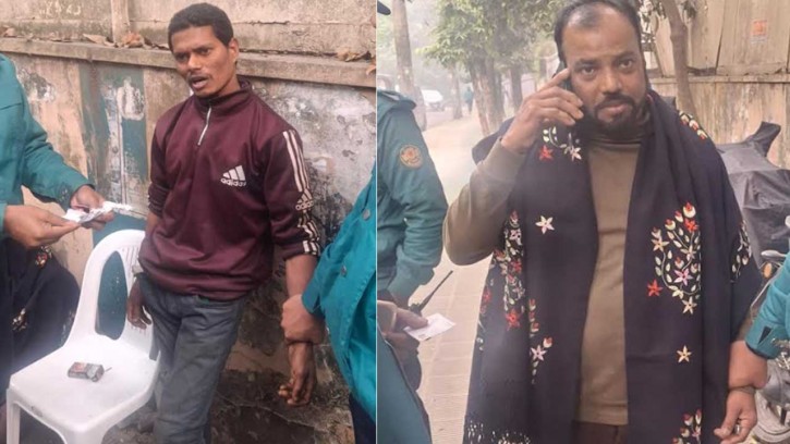 তারেক রহমানের বাসার সামনে থেকে সন্দেহভাজন দুইজন আটক